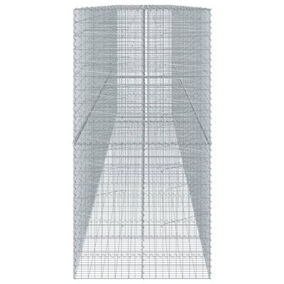 vidaXL Gabion Basket with Cover 850x100x200 cm Galvanised Iron