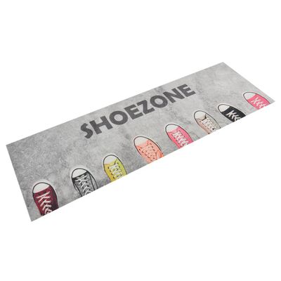 vidaXL Kitchen Rug Washable Shoezone 60x180 cm Velvet