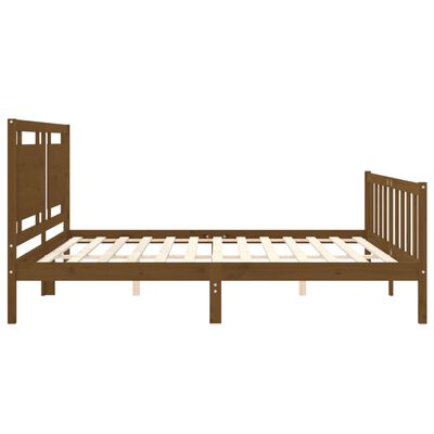 vidaXL Bed Frame without Mattress Honey Brown 200x200 cm Solid Wood Pine