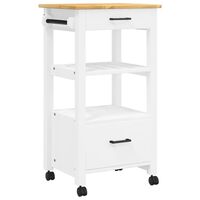 vidaXL Kitchen Trolley MONZA 48x40x90 cm Solid Wood Pine