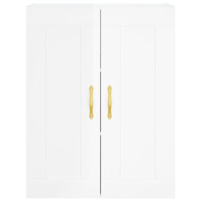 vidaXL Wall Mounted Cabinets 2 pcs High Gloss White Engineered Wood