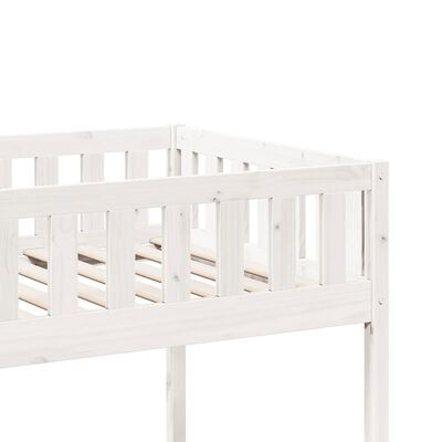 vidaXL Children's Bed without Mattress White 75x190 cm Solid Wood Pine