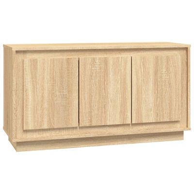 vidaXL Sideboard Sonoma Oak 102x35x55 cm Engineered Wood