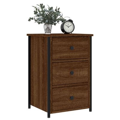 vidaXL Bedside Cabinets 2 pcs Brown Oak 40x36x60 cm Engineered Wood