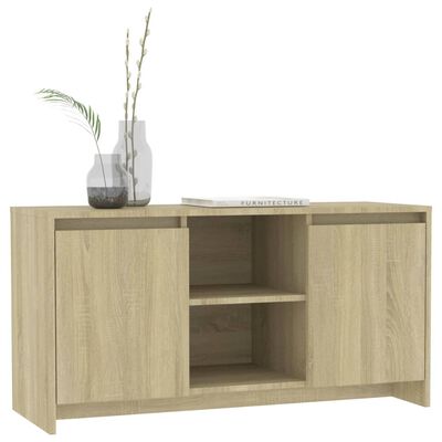 vidaXL TV Cabinet Sonoma Oak 102x37.5x52.5 cm Engineered Wood