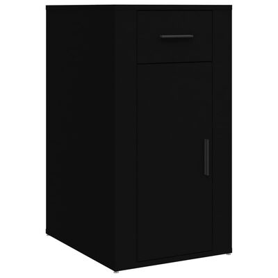 vidaXL Desk Cabinet Black 40x49x75 cm Engineered Wood