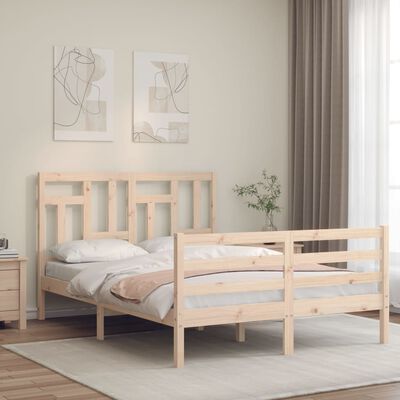 vidaXL Bed Frame without Mattress 120x200 cm Solid Wood