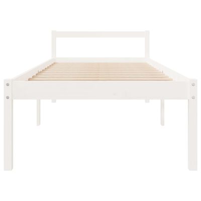 vidaXL Senior Bed without Mattress White 90x190 cm Single