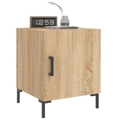 vidaXL Bedside Cabinets 2 pcs Sonoma Oak 40x40x50 cm Engineered Wood