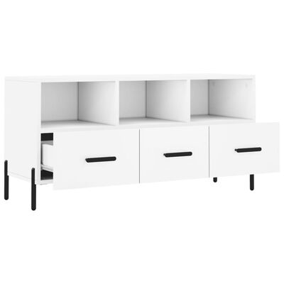 vidaXL TV Cabinet White 102x36x50 cm Engineered Wood