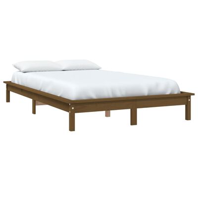 vidaXL Bed Frame without Mattress Honey Brown 160x200 cm Solid Wood