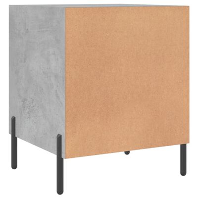 vidaXL Bedside Cabinets 2 pcs Concrete Grey 40x40x50 cm Engineered Wood