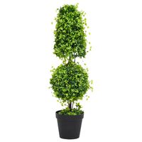 vidaXL Artificial Boxwood Plant with Pot Green 100 cm