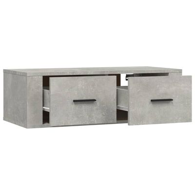 vidaXL Hanging TV Cabinet Concrete Grey 80x36x25 cm Engineered Wood