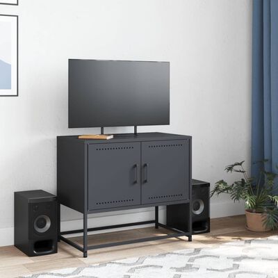 vidaXL TV Cabinet Anthracite 68.5x39x60.5 cm Steel