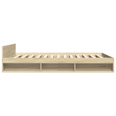 vidaXL Bed Frame with Drawers without Mattress Sonoma Oak 140x190 cm