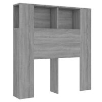 vidaXL Headboard Cabinet Grey Sonoma 100x18.5x104.5 cm