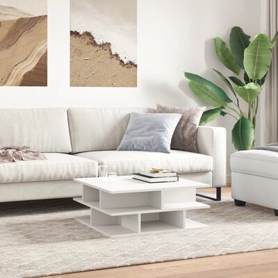 vidaXL Coffee Table White 70x70x29 cm Engineered Wood