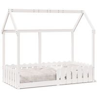 vidaXL Kids' House Bed Frame without Mattress White 80x160 cm