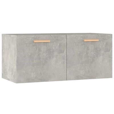 vidaXL Wall Cabinet Concrete Grey 80x35x36.5 cm Engineered Wood