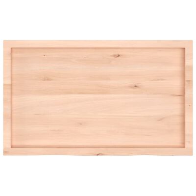 vidaXL Bathroom Countertop 100x60x(2-6) cm Untreated Solid Wood