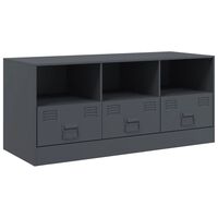 vidaXL TV Cabinet Anthracite 99x39x44 cm Steel