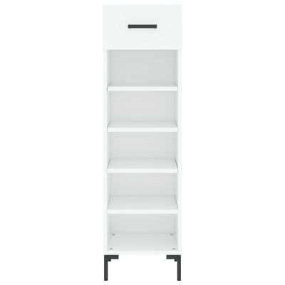 vidaXL Shoe Cabinet White 30x35x105 cm Engineered Wood