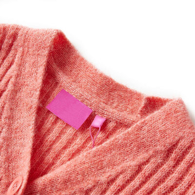 Kids' Cardigan Knitted Medium Pink 116