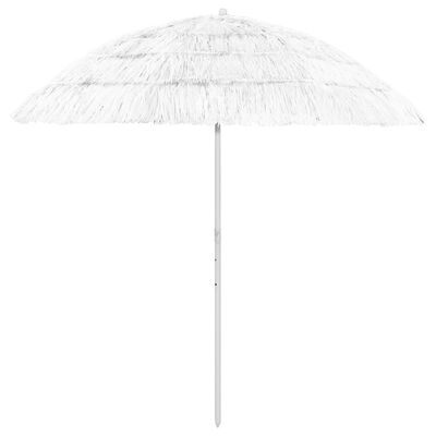 vidaXL Hawaii Beach Parasol White 240 cm