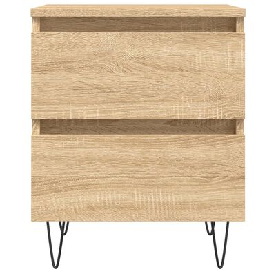 vidaXL Bedside Cabinets 2 pcs Sonoma Oak 40x35x50 cm Engineered Wood