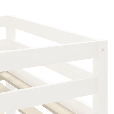 vidaXL Kids' Loft Bed without Mattress with Ladder White 90x200 cm