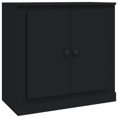 vidaXL Sideboards 3 pcs Black Engineered Wood