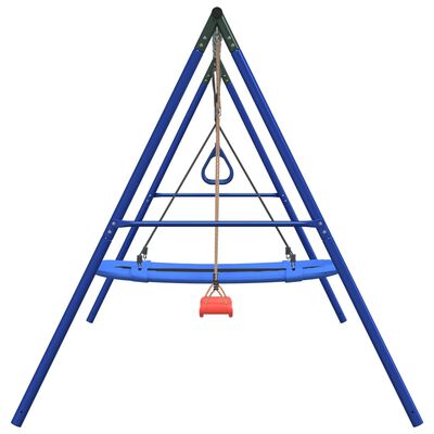 vidaXL Outdoor Swing Set with Swing, Trapeze, Nest Swing