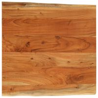 vidaXL Table Top 60x60x3.8 cm Rectangular Solid Wood Acacia Live Edge