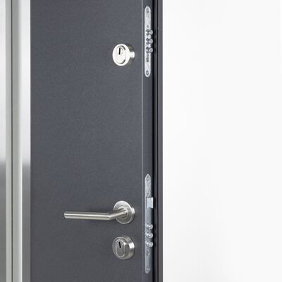 vidaXL Front Door Anthracite 110x207.5 cm Aluminium