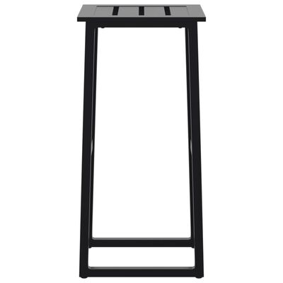 vidaXL Bar Stools 2 pcs Black 38x38x80 cm Powder-coated Steel