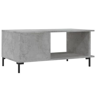 vidaXL Coffee Table Concrete Grey 90x50x40 cm Engineered Wood