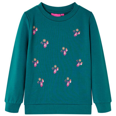 Kids' Sweatshirt Dark Green 128