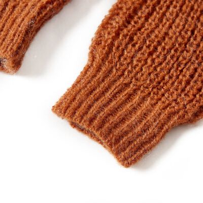 Kids' Sweater Knitted Cognac 116