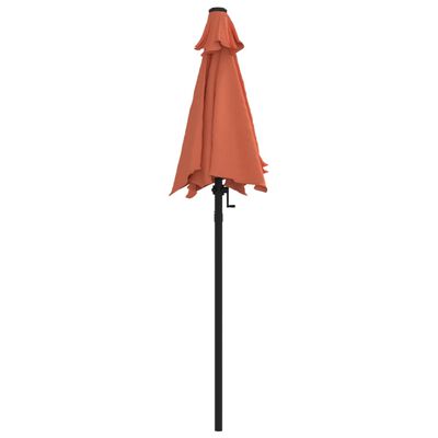 vidaXL Garden Parasol Terracotta 200x224 cm Aluminium