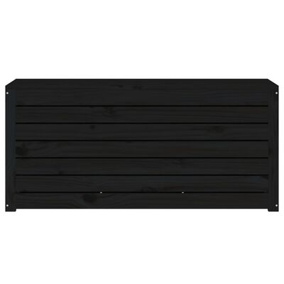 vidaXL Garden Box Black 101x50.5x46.5 cm Solid Wood Pine