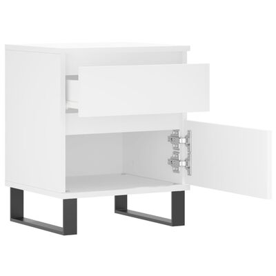 vidaXL Bedside Cabinets 2 pcs White 40x35x50 cm Engineered Wood