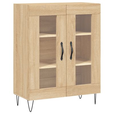 vidaXL Highboard Sonoma Oak 69.5x34x180 cm Engineered Wood