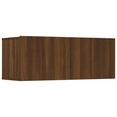 vidaXL TV Cabinets 4 pcs Brown Oak 80x30x30 cm Engineered Wood