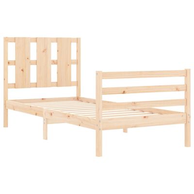 vidaXL Bed Frame without Mattress 100x200 cm Solid Wood