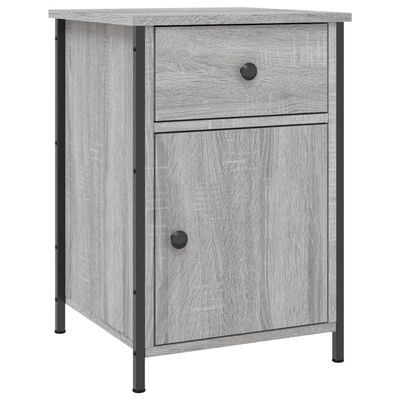 vidaXL Bedside Cabinet Grey Sonoma 40x42x60 cm Engineered Wood