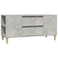 vidaXL TV Cabinet Concrete Grey 102x44.5x50 cm Engineered Wood