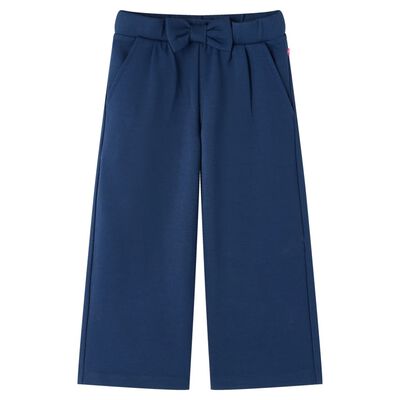 Kids' Pants with Wide Legs Navy 140