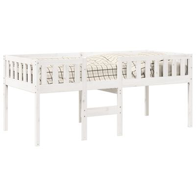 vidaXL Children's Bed without Mattress White 75x190 cm Solid Wood Pine