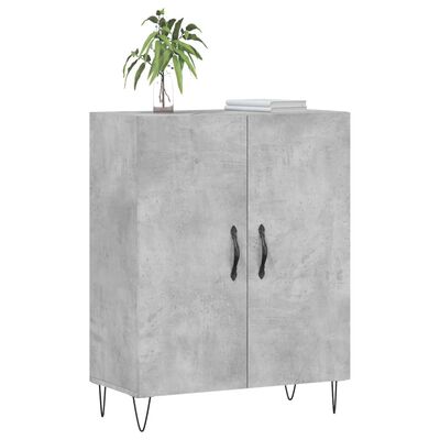 vidaXL Sideboard Concrete Grey 69.5x34x90 cm Engineered Wood